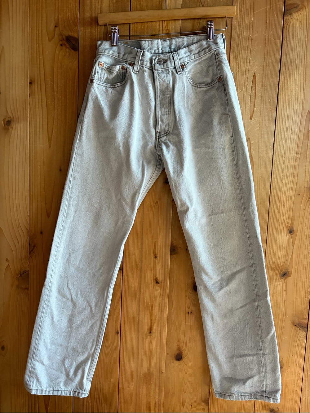 80s/90s 501 vintage Levi’s jeans light gray